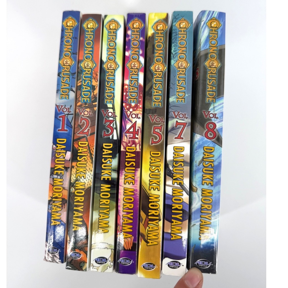 Vintage Chrono Crusade Manga Set Vol 1-5 7,8 Daisuke Moriyama First Printing